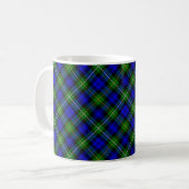 Mug tartan Campbell bleu vert carreaux (Devant gauche)