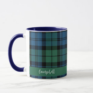 Mug Tartan Campbell Script Plaid Sur Mesure