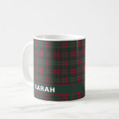 Mug Tartan Carreaux Rustique Nom (Devant gauche)