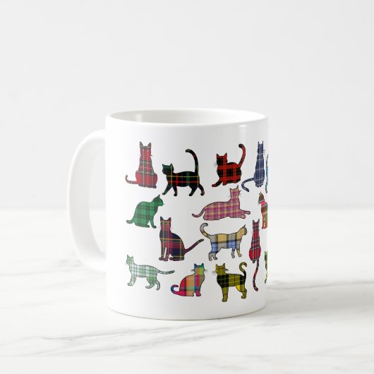 Mug Tartan chats (Devant gauche)