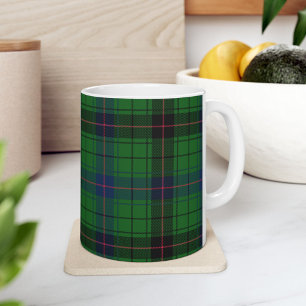 Mug Tartan Clan Davidson Carreaux Vert Noir