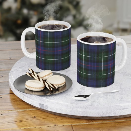 Mug Tartan Clan MacKenzie blanc plaqué