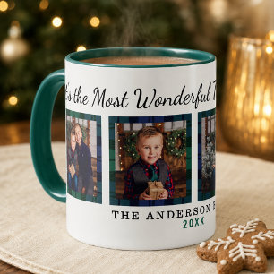 Mug Tartan de la plus merveilleuse période Photo Noël