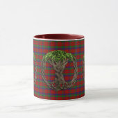 Mug Tartan de Robertson de clan et arbre de la vie (Centre)