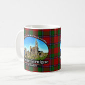 Mug Tartan de Sinclair Girnigoe de château de Sinclair (Devant gauche)