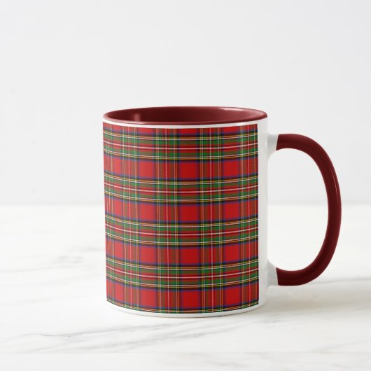 Mug Tartan de Stewart de clan (Droite)