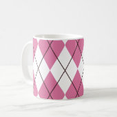 Mug Tartan des années 70 rose (Devant gauche)