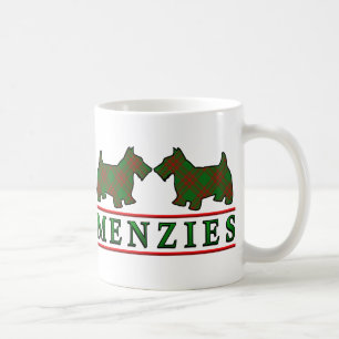 Mug Tartan du Clan Menzies Chiens Scottes Écossais