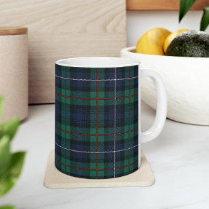 Mug Tartan écossais Clan Robertson Vert Violet à carre
