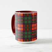 Mug Tartan écossais de kilt de plaid de clan de (Devant gauche)