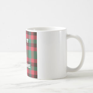 Mug Tartan Écossais Royal à Carreaux avec Texte