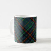 Mug Tartan en bleu, orange, vert... (Devant gauche)