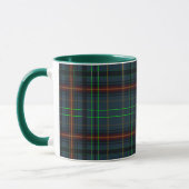 Mug Tartan en bleu, orange, vert... (Gauche)