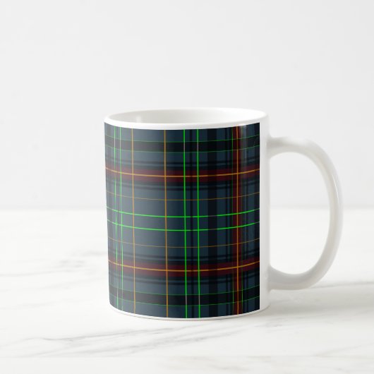 Mug Tartan en bleu, orange, vert... (Droite)