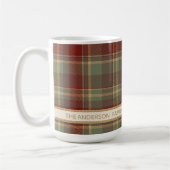 Mug Tartan Merry Christmas Gold Frame ID1141A (Gauche)