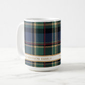 Mug Tartan Merry Christmas Gold Frame ID1141B (Devant gauche)