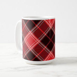 Mug Tartan noir rouge
