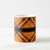 Mug Tartan orange d'Halloween (Centre)
