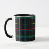 Mug Tartan Plaid Motif, Vert, (Gauche)
