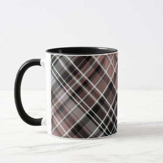 Mug Tartan plat classique (Gauche)