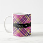 Mug Tartan rose, or et bleu (Gauche)