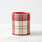Mug tartan rouge et blanc (Centre)
