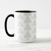 Mug Tartan Triangles bleu (Gauche)