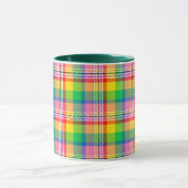 Mug Tartan vert rose (Centre)