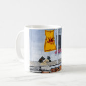Mug Tartans Écossais Drapeau de l'Écosse Cornemuseux (Devant gauche)