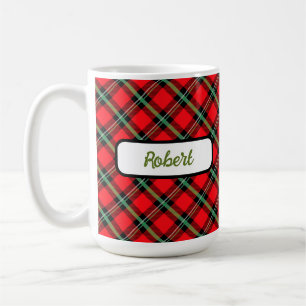 Mug Tarte rouge noir vert Plaid Musique personnalisée