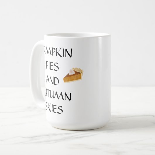 Mug Tartes citrouilles Et Ciels D'Automne (Devant gauche)