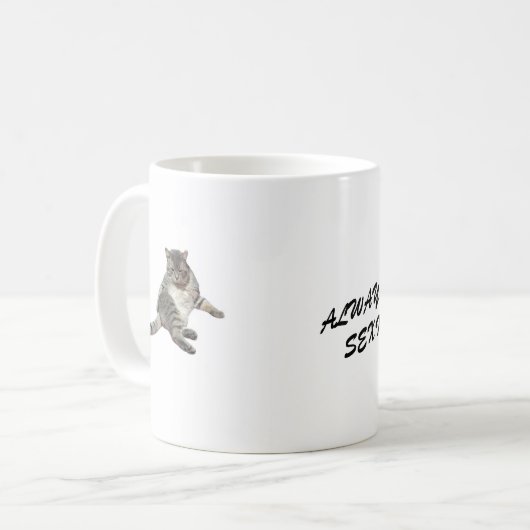 Mug Tasa blanca clasica de café (Devant gauche)