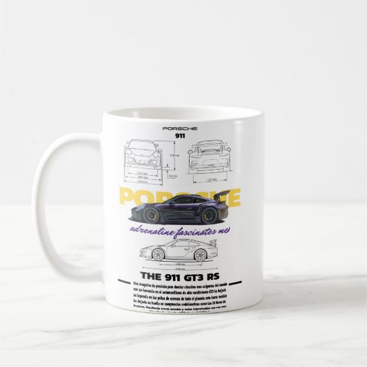 Mug Tasa Porsche GT3 RS  (Gauche)