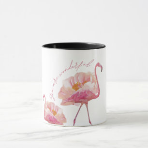 Mug "Tasse à café Adorable Oiseau Rose – Joli & Coloré