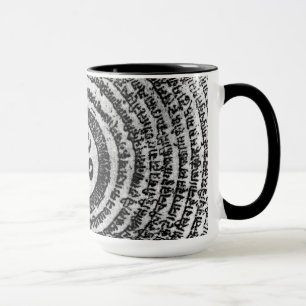Mug tasse, bourdonnement de padme de l'Inde, OM mani