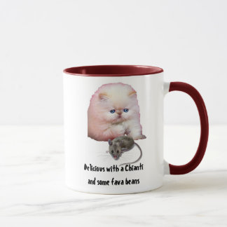 Mug Tasse/chat/avec la souris/haricots de fève