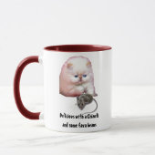 Mug Tasse/chat/avec la souris/haricots de fève (Gauche)