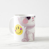 Mug "Tasse Chat Mignon aux Pattes Nuageuses" (Devant gauche)
