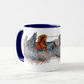 Mug Tasse, chevaux dans le surf II (Devant gauche)