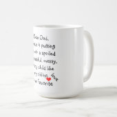 Mug Tasse/citation "cher papa " (Devant droit)