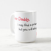 Mug Tasse/citation "cher papa " (Devant gauche)