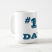Mug Tasse/citation "PAPA de #1 " (Devant gauche)