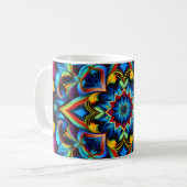 Mug Tasse, Coussin et Design Mandala de Kaléidoscope C (Devant gauche)