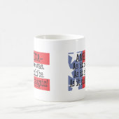 Mug "Tasse de café d'un pain grillé américain" (Centre)