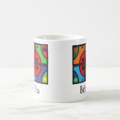 Mug "Tasse de café graphique des scarabées" (Centre)