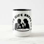 Mug "Tasse de café heureuse de la vie d'épouse (Centre)