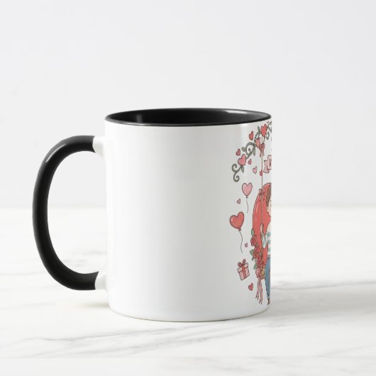 Mug 😊 "Tasse de la Saint-Valentin" 😊 (Gauche)