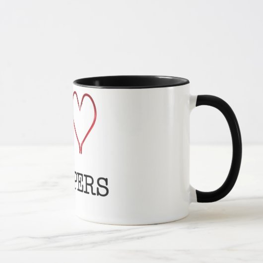 Mug [Tasse de sonnerie des Stripers I de coeur] (Droite)