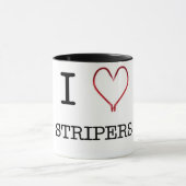 Mug [Tasse de sonnerie des Stripers I de coeur] (Centre)