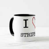 Mug [Tasse de sonnerie des Stripers I de coeur] (Devant gauche)